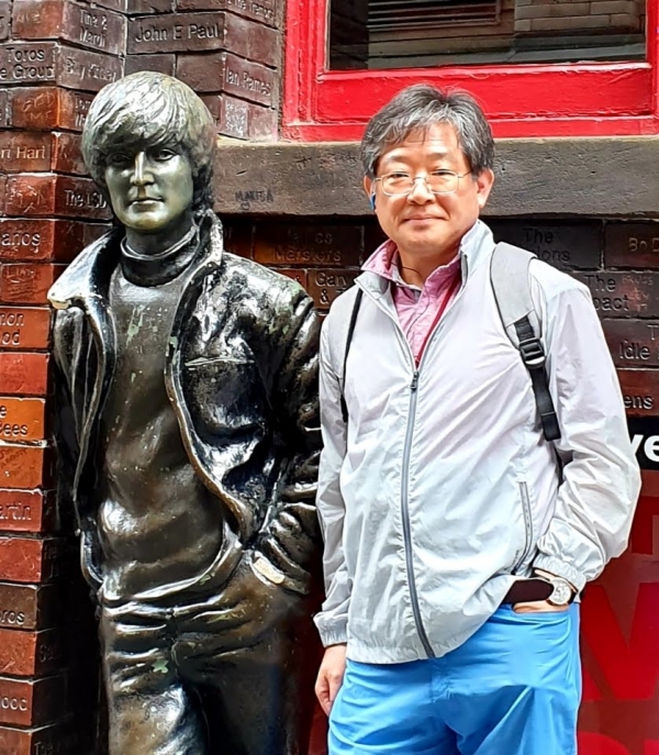 지난여름 영국을 방문한 김상구 교수
